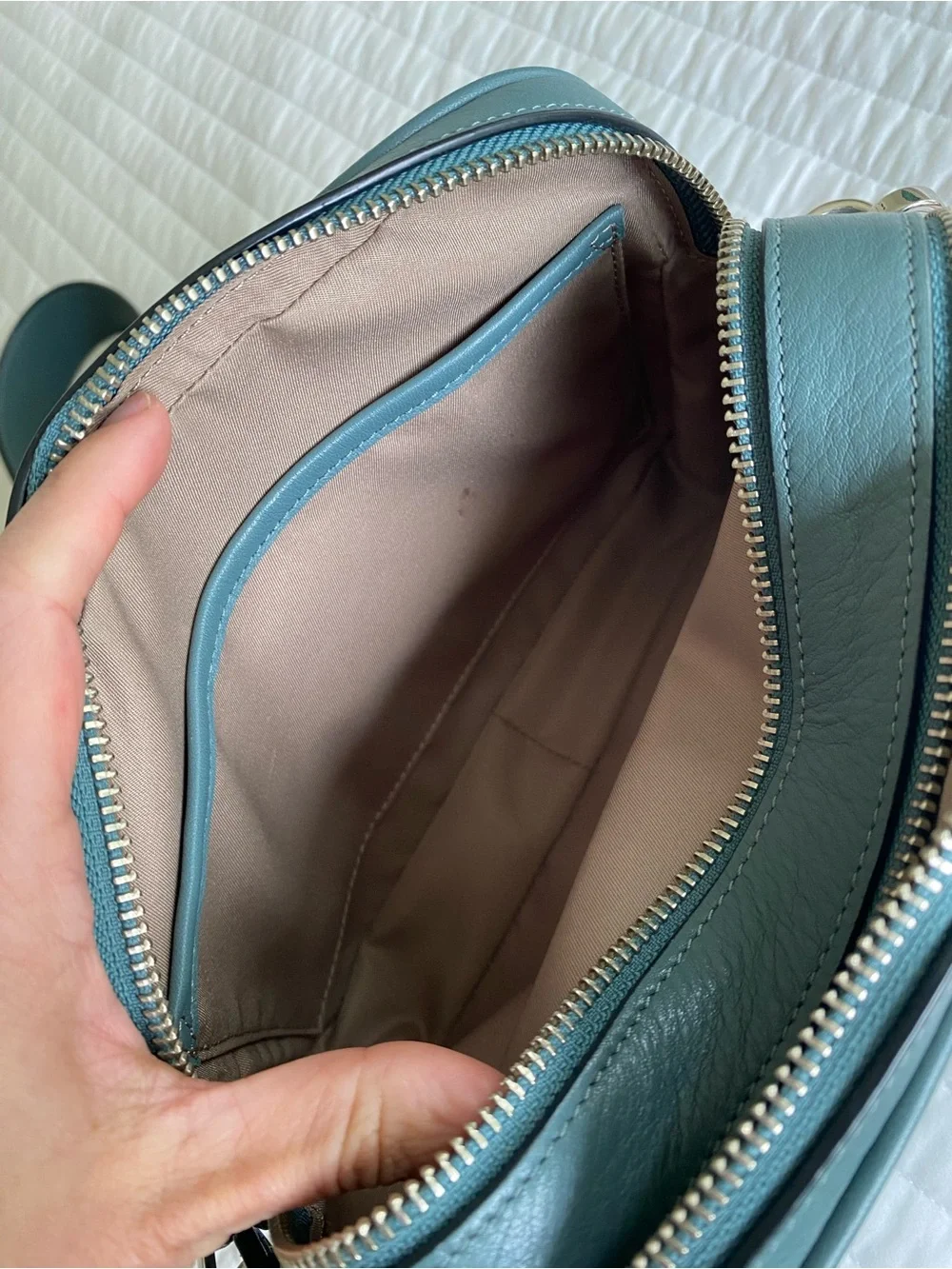 Leatherology Meadow Double Zip Camera Bag in Dusk - Picture 8 of 10